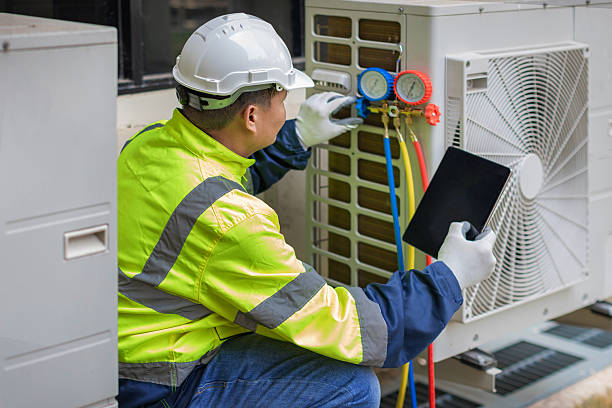 Professional Air Conditioning Repair technician working in Albany, WI